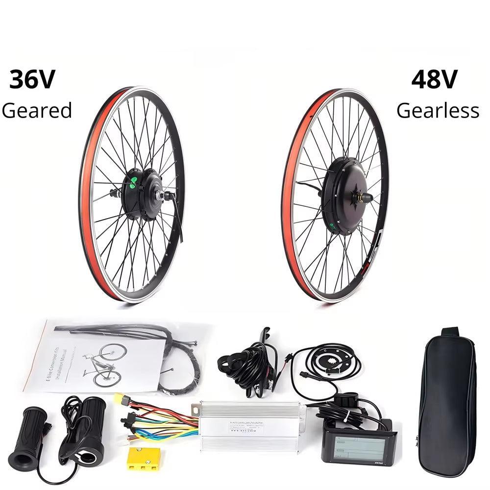 Electric Bike Conversion Kit 20-29 Inch 700C Ebike Conversion Kit 36V 250W 48V 1000W 1500W Front Rear Bicycle Hub Motor Wheel