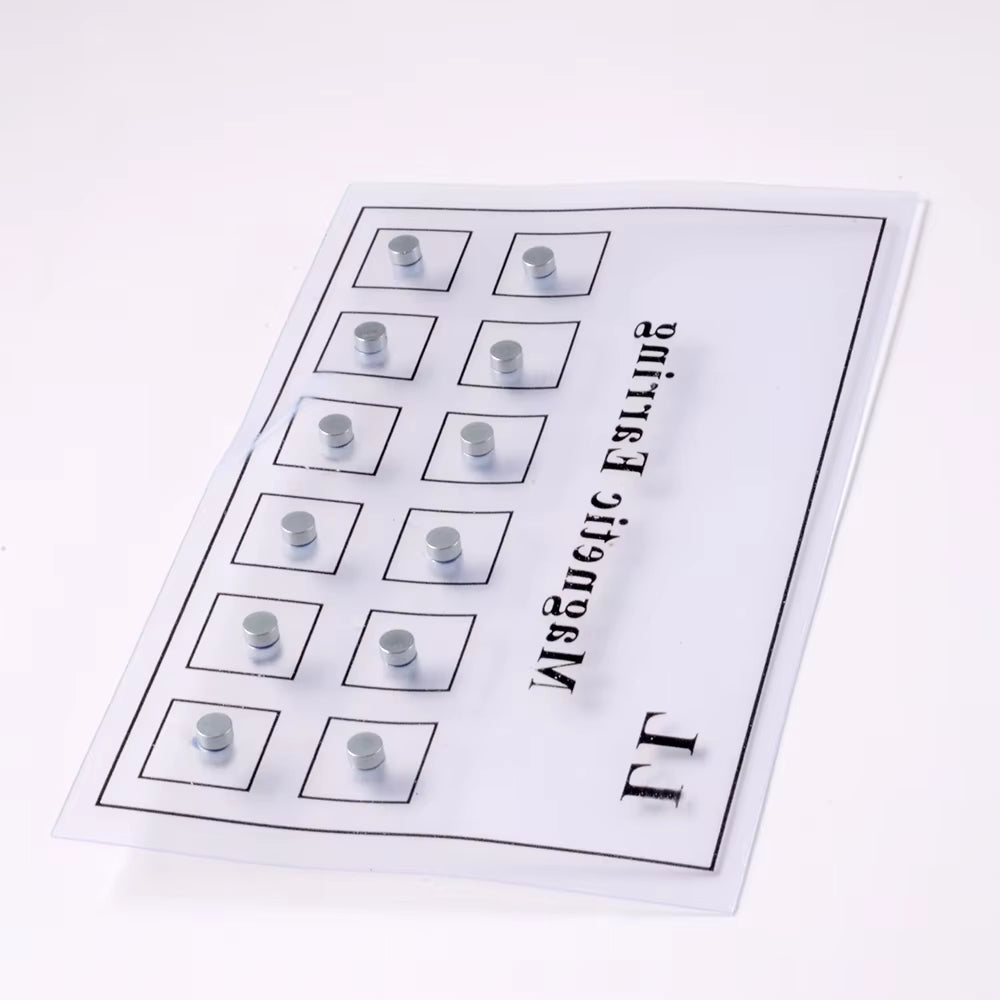 12Pcs/Card Fake Cheater Non Pierced Magnet Ear Tragus Cartilage Lip Labret Stud Nose Ring Jewelry Magnetic Earring