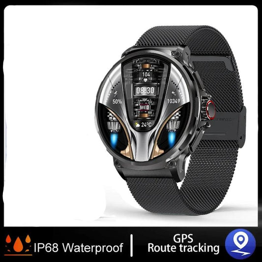 New 1.85-Inch Ultra HD Smart Watch GPS Track Bluetooth Call 710 Mah Large Battery Sports Fitness Smartwatch for Huawei Xiaomi