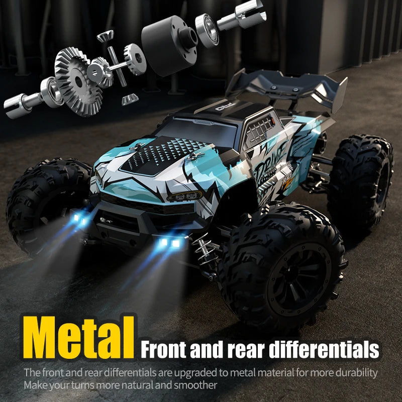 1:16 70KM/H or 50KM/H 4WD RC Car with LED Remote Control Cars High Speed Drift Monster 4X4 Truck for Kids Vs  144001 Toys